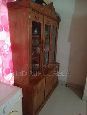 Wooden Wall Showcase (Display Cabinet)