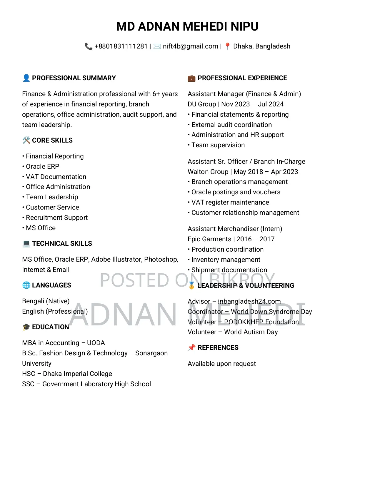 Urgent Recruitment for Security In-charge
