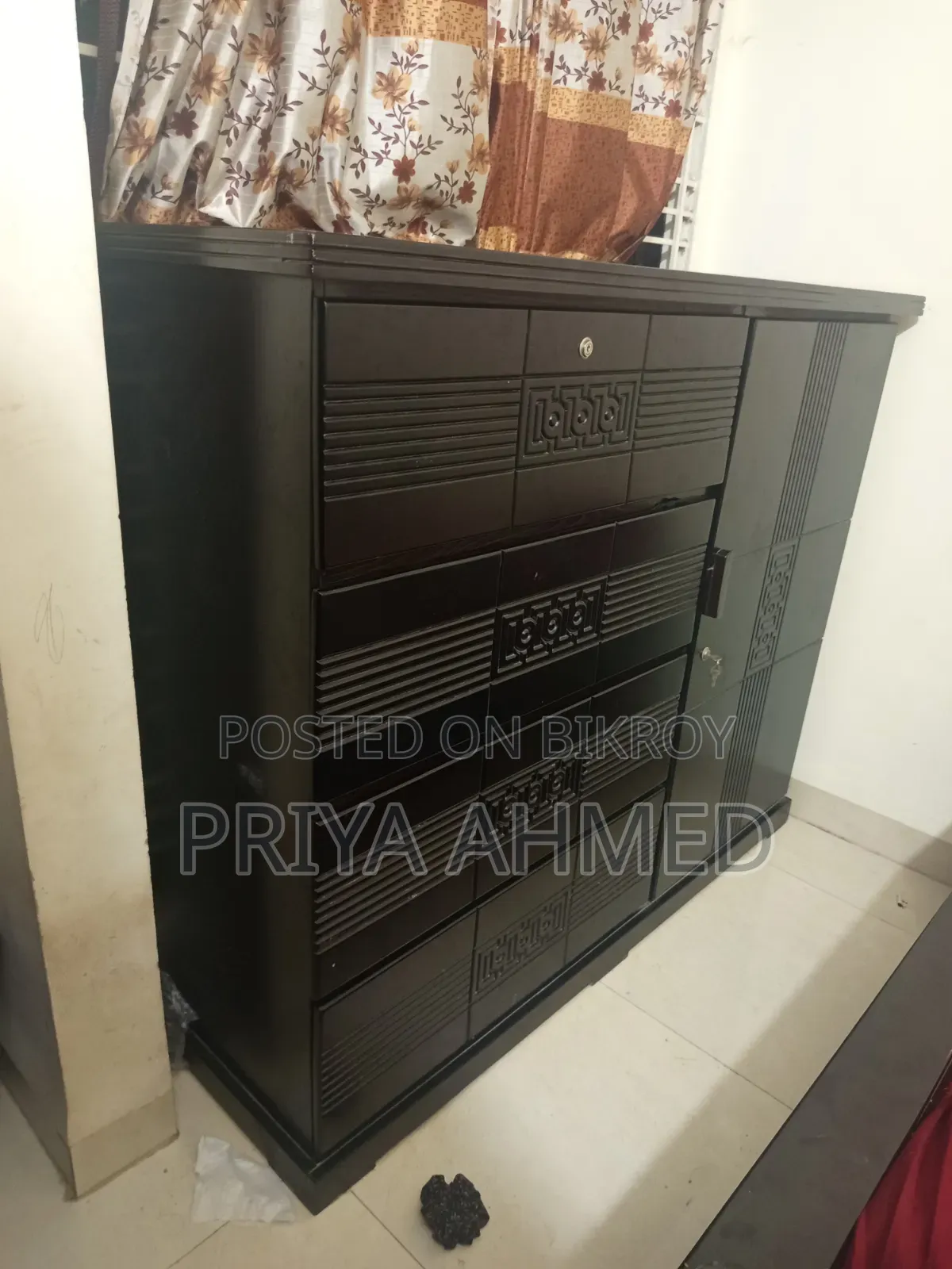 Malaysian Wood Wardrobe 4 Drawer