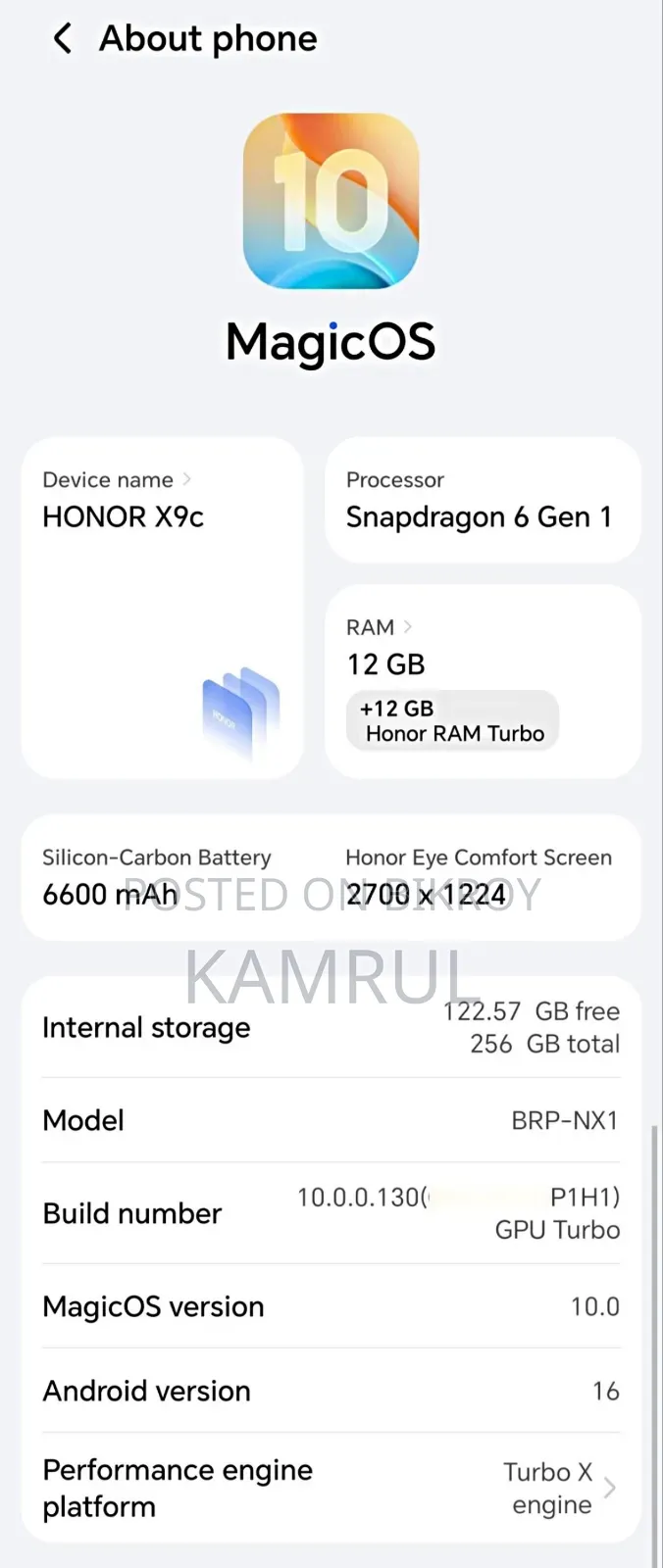 Honor X9c 256 GB