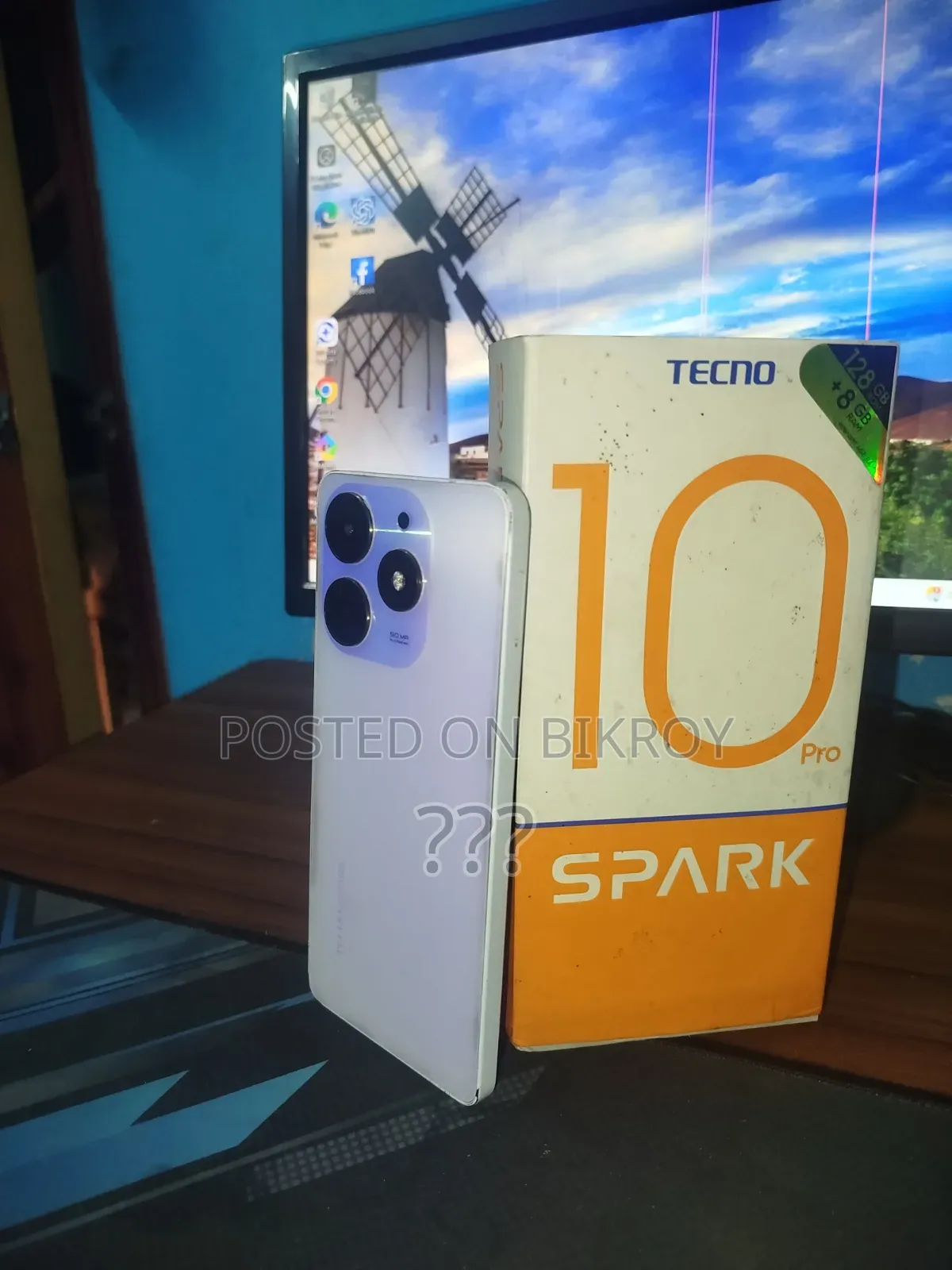 Tecno Pop 10 Pro 128 GB White