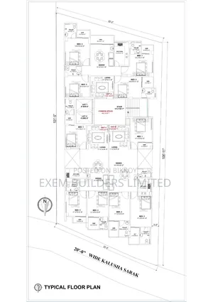 3-bedroom Apartment in EXEM Sky Palace, Barishal Sadar for sale