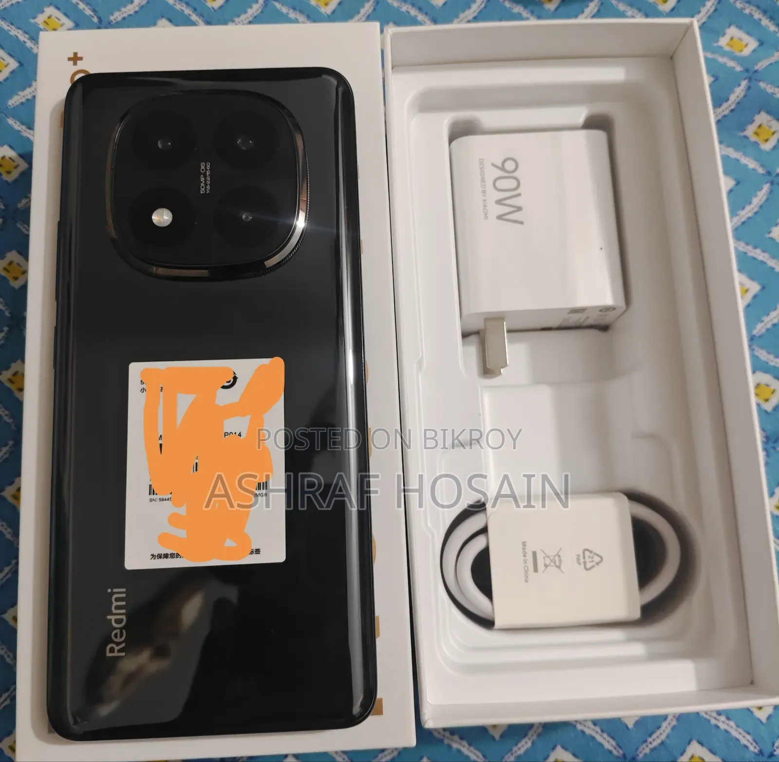 New Xiaomi Redmi Note 14 Pro+ 5G 256 GB Black