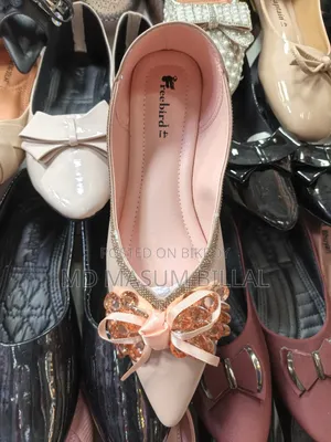 New quality stone-worked pump shoes with high-quality jelly soles