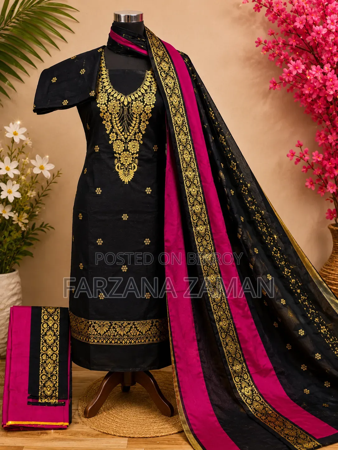 Jamdani Three-Piece Half