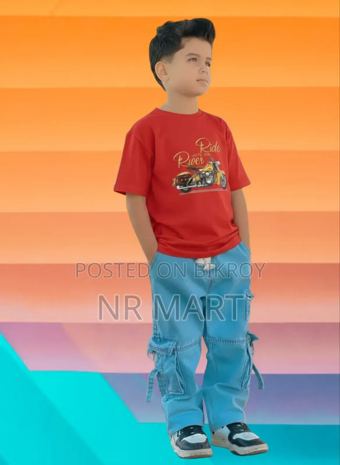 Boys Denim Pant and T-shirt Set