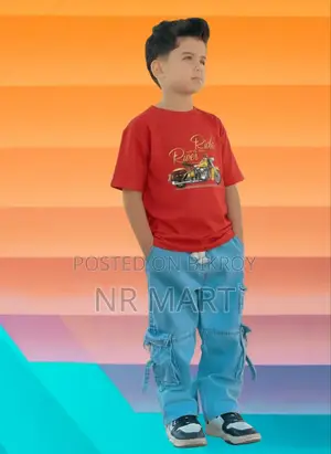 Boys Denim Pant and T-shirt Set