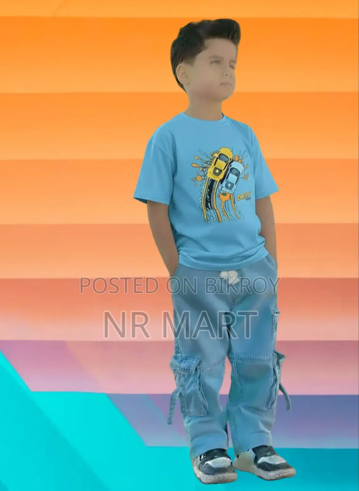 Boys Denim Pant and T-shirt Set