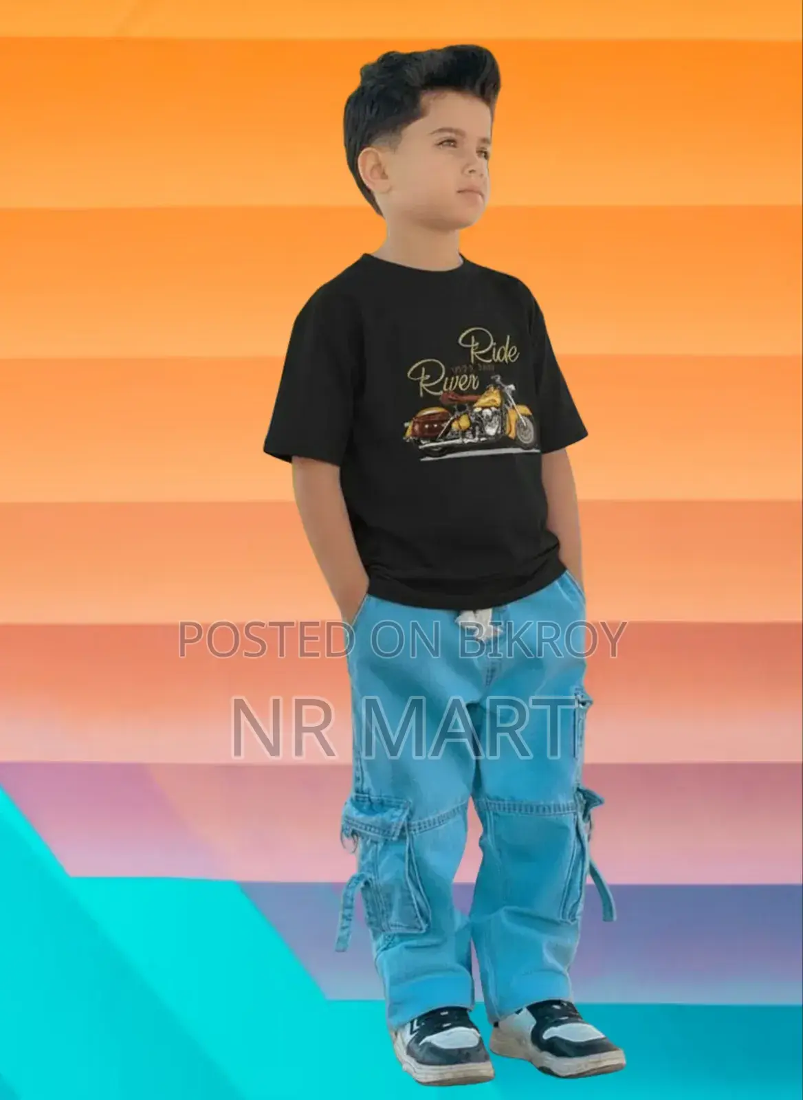 Boys Denim Pant and T-shirt Set