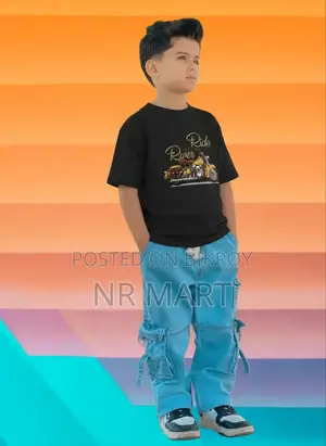 Boys Denim Pant and T-shirt Set