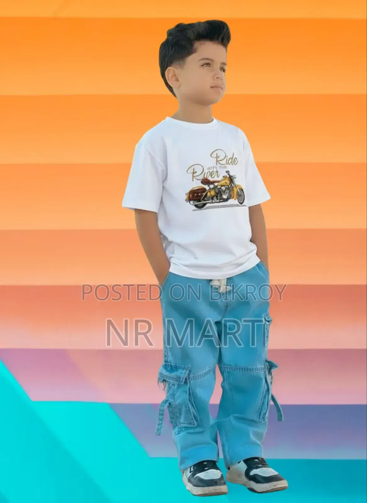 Boys Denim Pant and T-shirt Set