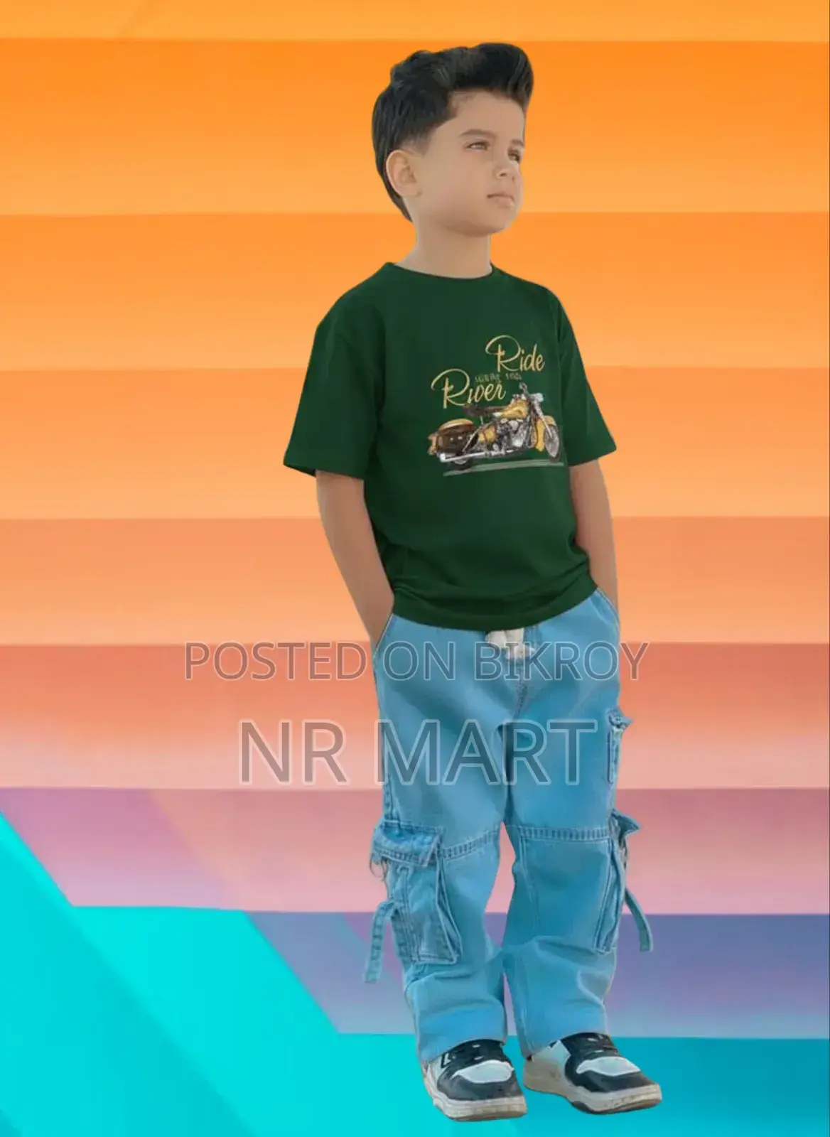 Boys Denim Pant and T-shirt Set