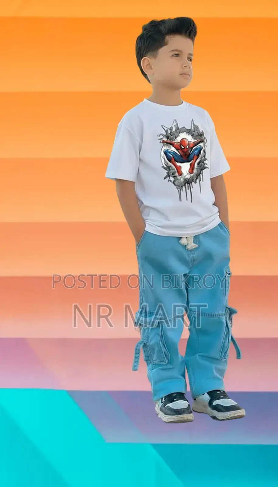 Boys Denim Pant and T-shirt Set