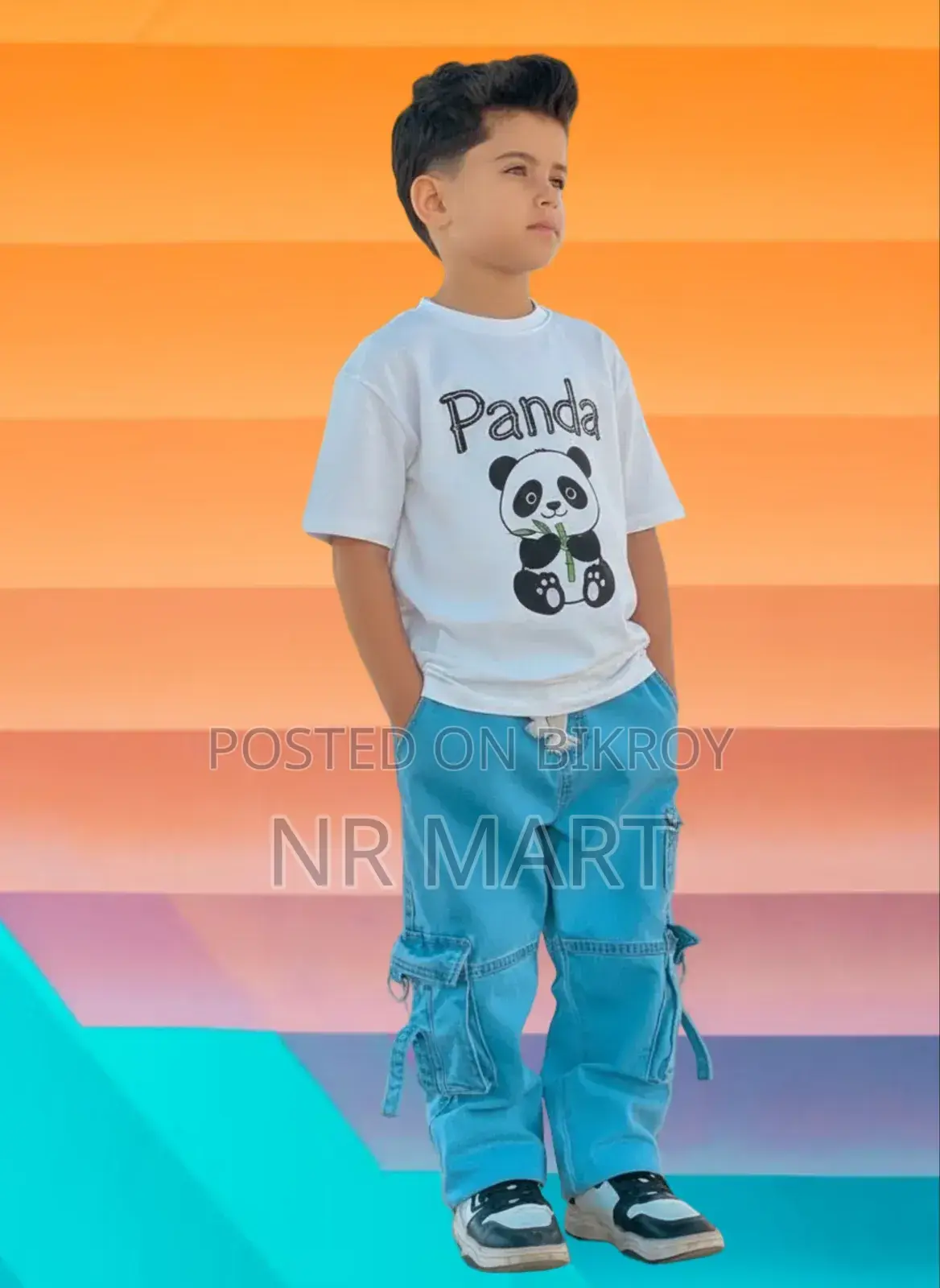 Boys Denim Pant and T-shirt Set
