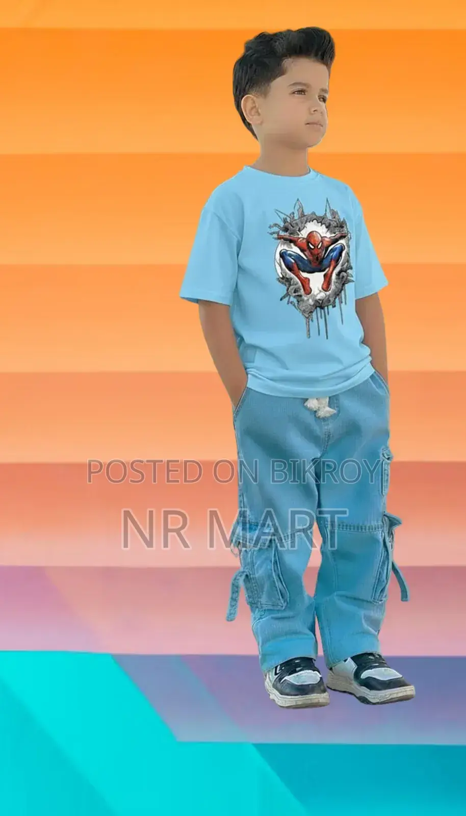 Boys Denim Pant and T-shirt Set