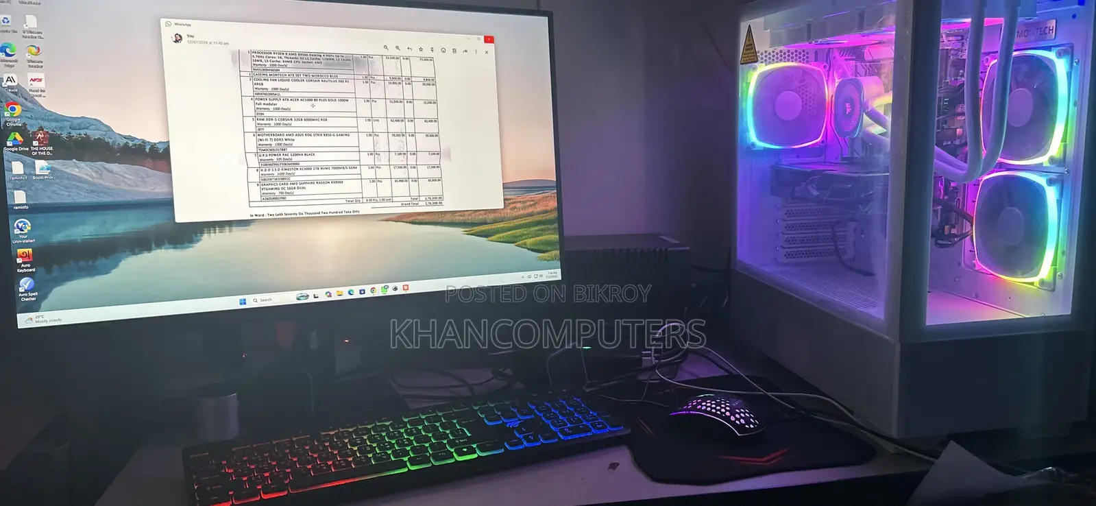 Desktop Computer 64GB AMD Ryzen 9 SSD 1T