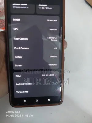 Tecno Camon 20 256 GB White