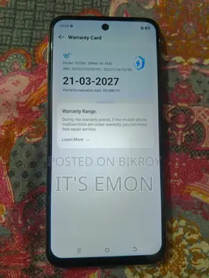 Tecno Spark 40 128 GB Gray