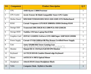 Desktop Computer 16GB AMD Ryzen 5 HDD+SSD 256GB