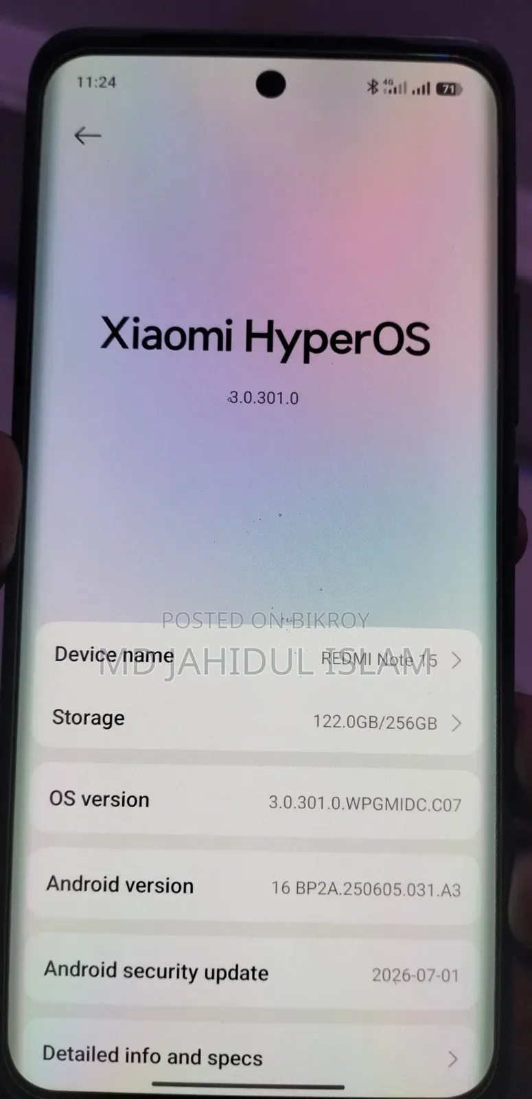 Xiaomi Redmi Note 15 256 GB Black