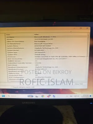 Desktop Computer Samsung 8GB Intel Core I7 HDD+SSD 1T