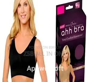 Ahh Bra 3pcs (Black, White, Skin) Total Comfort Guaranteed 1box