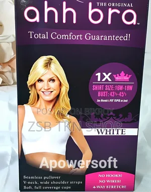 Ahh Bra 3pcs (Black,White,Skin))total Comfort Guaranteed 1box