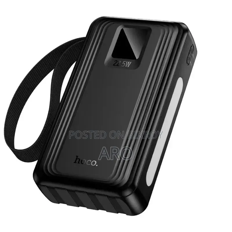 Hoco J173 Jingyao 22.5W + PD20W 20000mAh Power Bank With 4 Built-In Cables