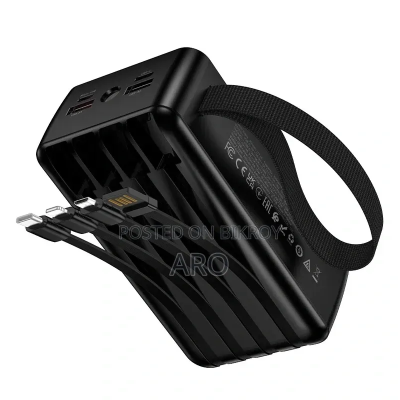 Hoco J173A 22.5W 30000mAh Power Bank With Four Cables – One Power