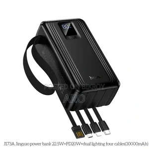 Hoco J173A 22.5W 30000mAh Power Bank With Four Cables – One Power
