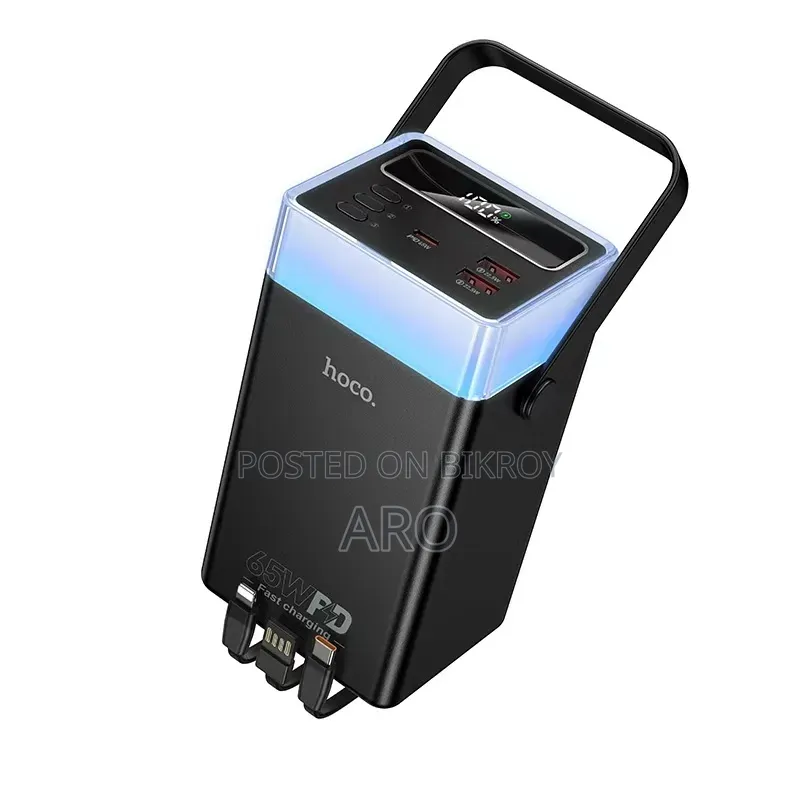 Hoco DB103A 60000mAh 65W High Capacity Power Bank – With Camping Light