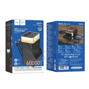 Hoco DB103A 60000mAh 65W High Capacity Power Bank – With Camping Light