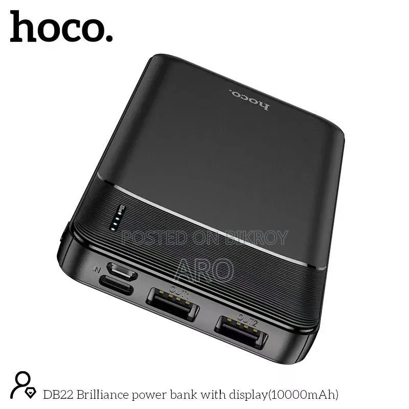 10000 Mah Hoco DB22 Brilliance 10000mAh Power Bank – LED Display