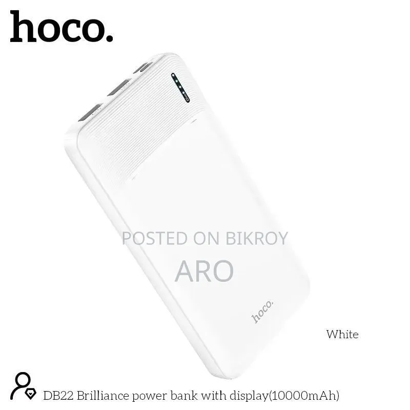 10000 Mah Hoco DB22 Brilliance 10000mAh Power Bank – LED Display
