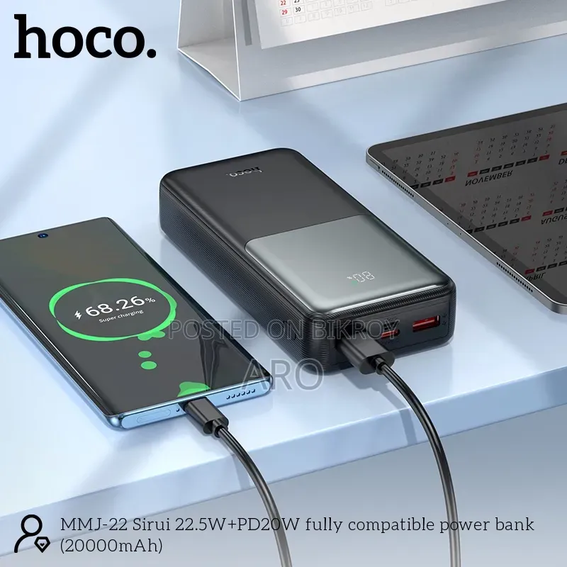 MMJ22 Sirui 22.5W+PD20W Fast Charging Power Bank (20000mAh)