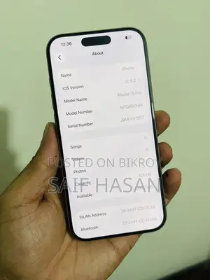 অ্যাপল আইফোন ১৫ প্রো ১২৮ জিবি গ্রে