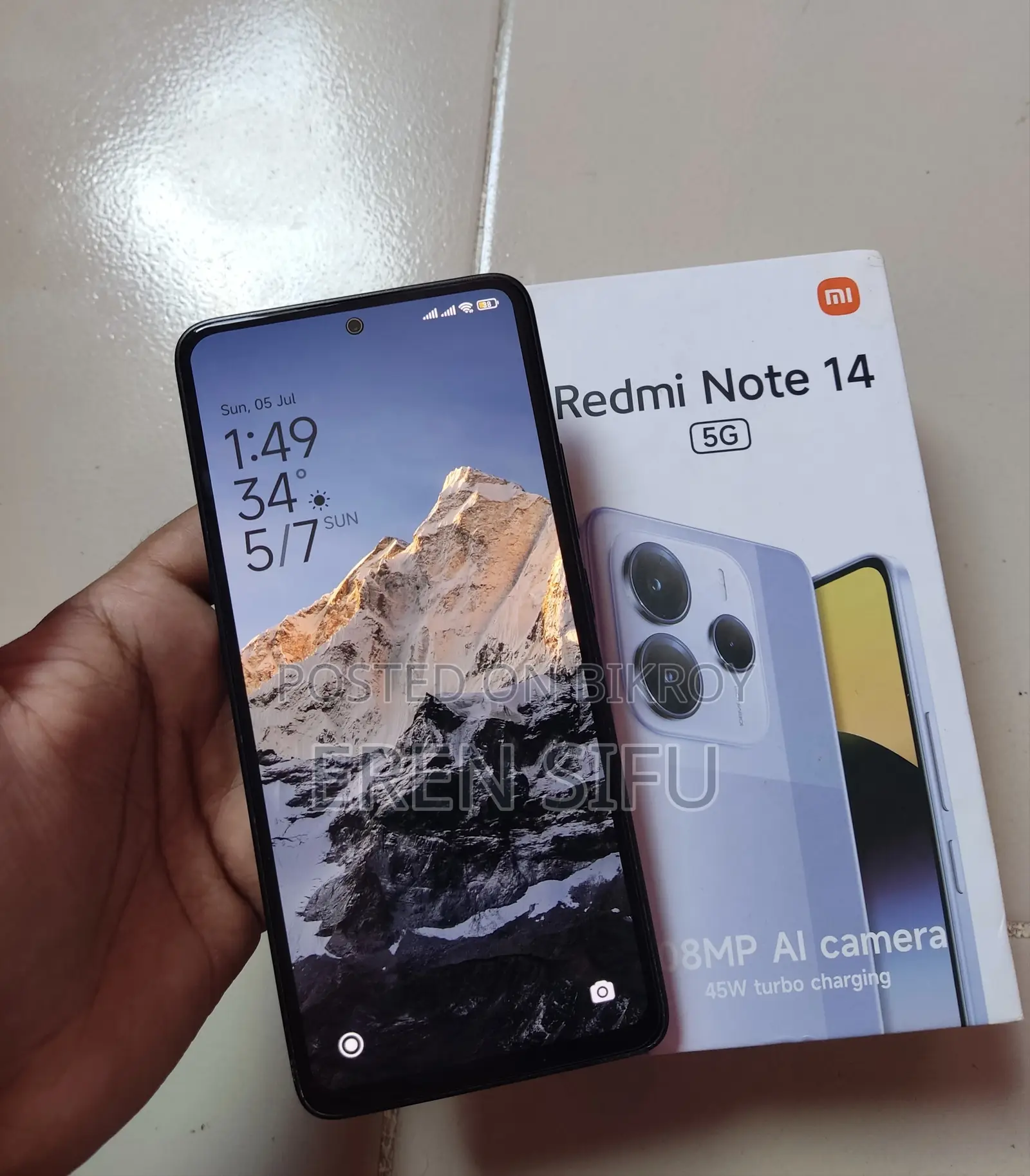 Xiaomi Redmi Note 14 5G 256 GB Black