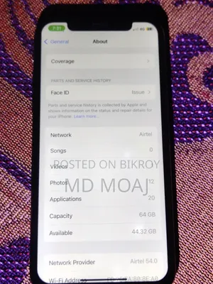 Apple iPhone X 64 GB Black