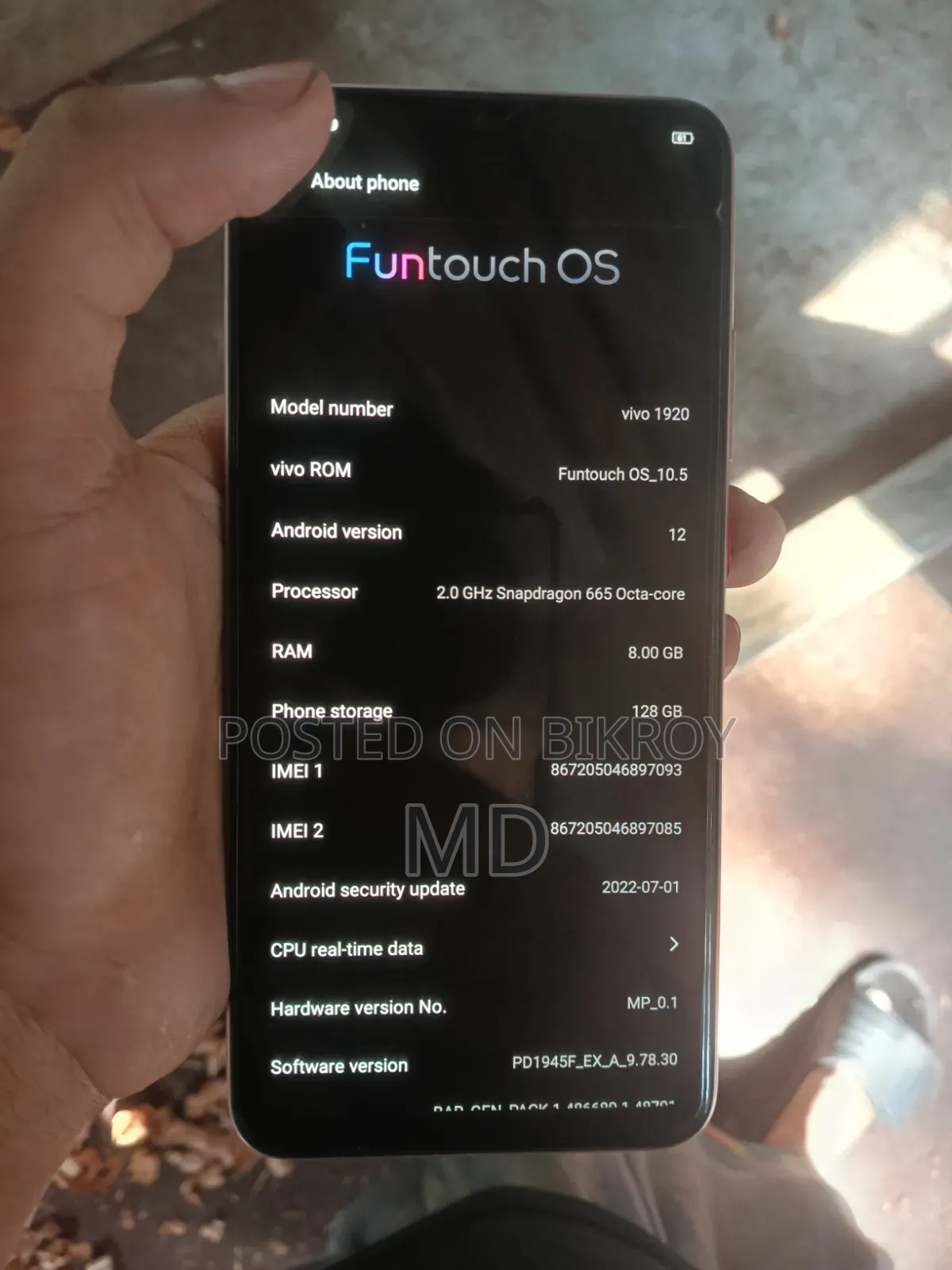Vivo S1 Pro 128 GB White