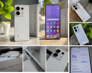 নতুন Xiaomi Redmi Note 13 Pro 5G ২৫৬ জিবি সিলভার