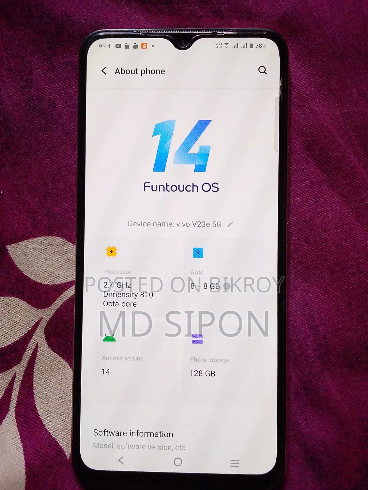Vivo V23 5G 128 GB