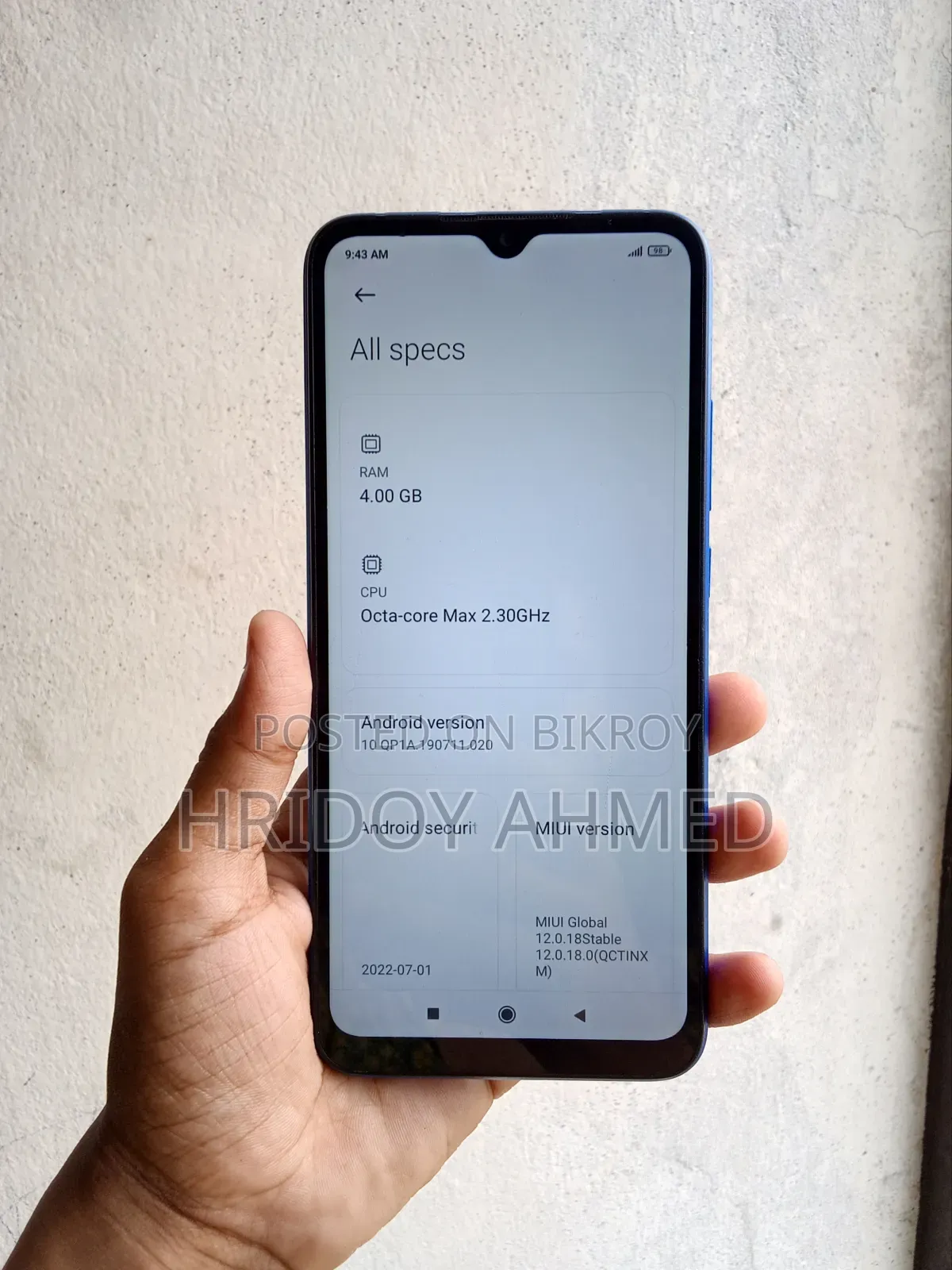 Xiaomi Redmi 9 Activ 64 GB Blue