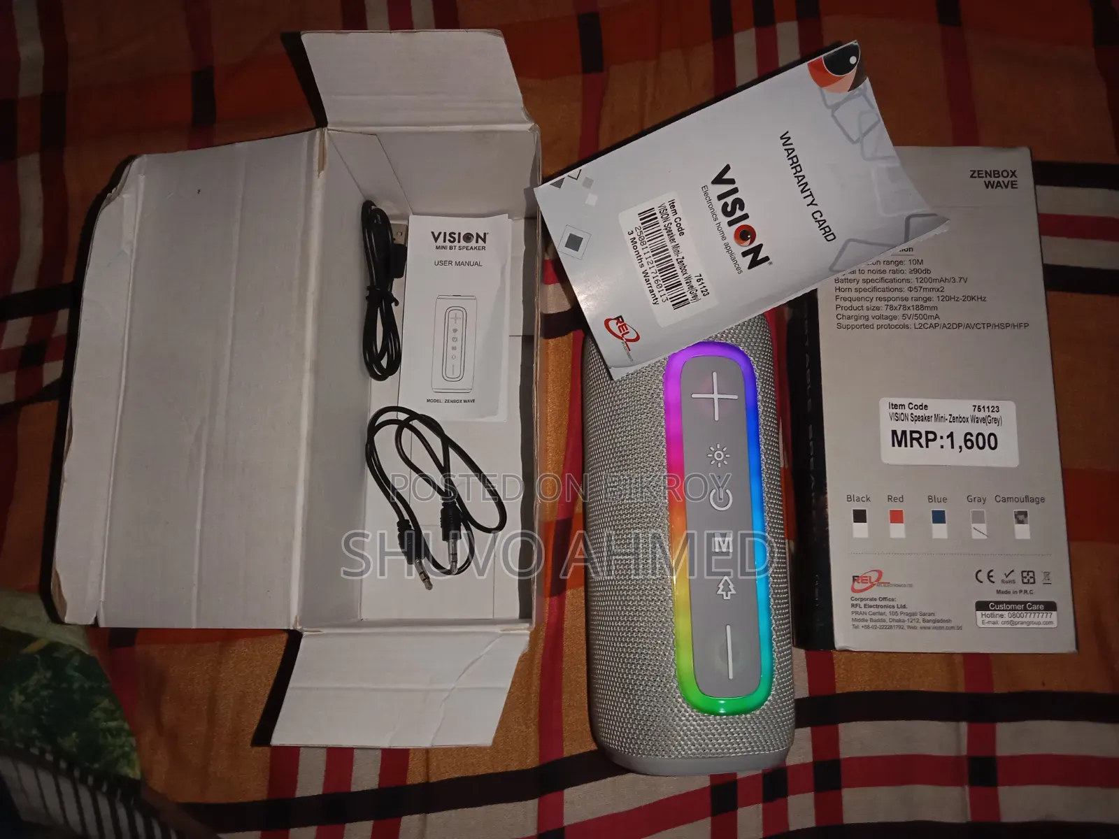 Bluetooth Speaker with attractive RGB lights for sale