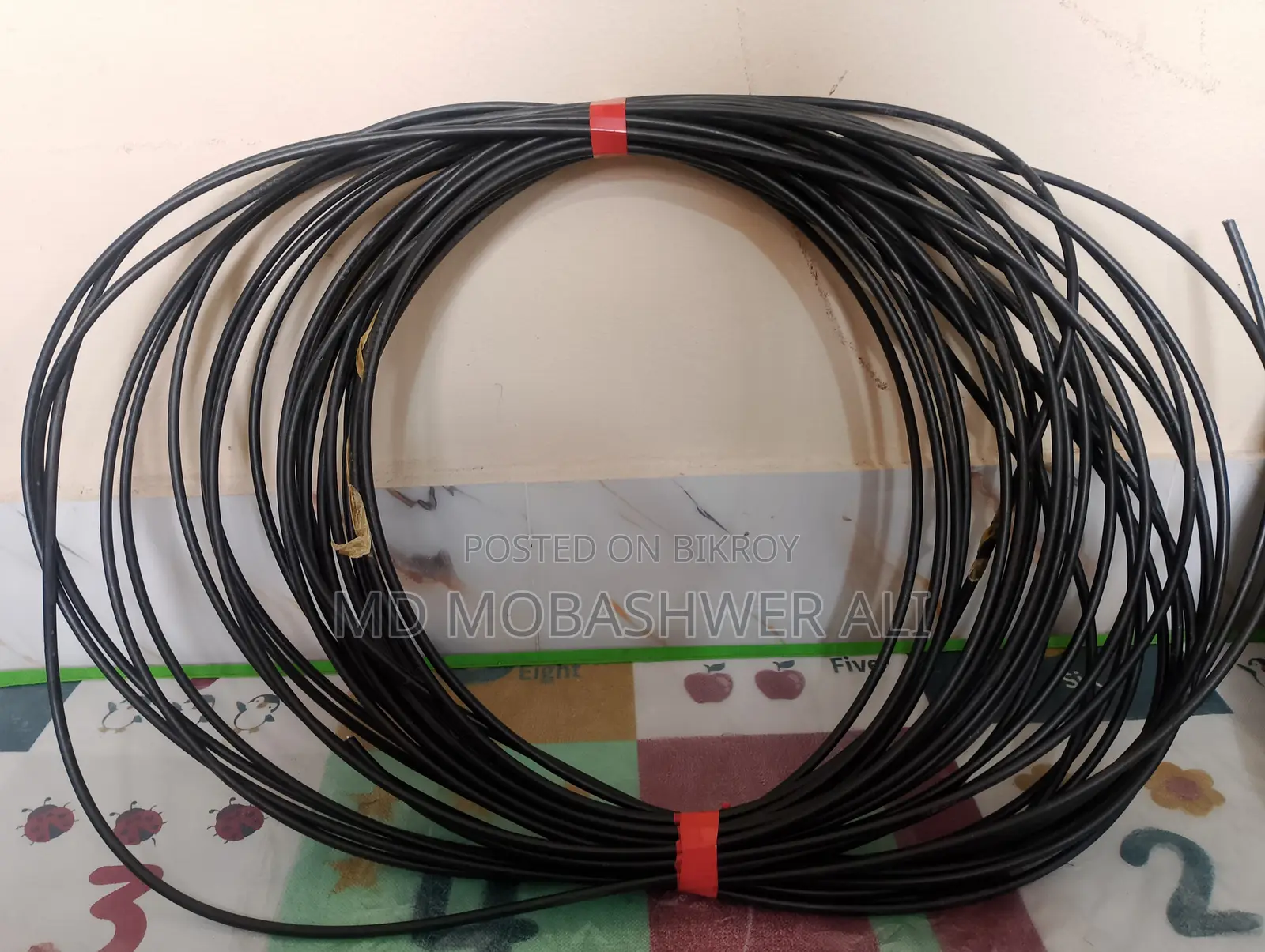 Usha Martin 2 Core (2F) FTTH Fiber Optic Drop Cable – 33 Meters