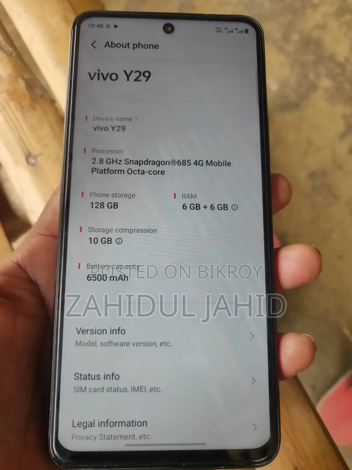 Vivo V29 256 GB Purple