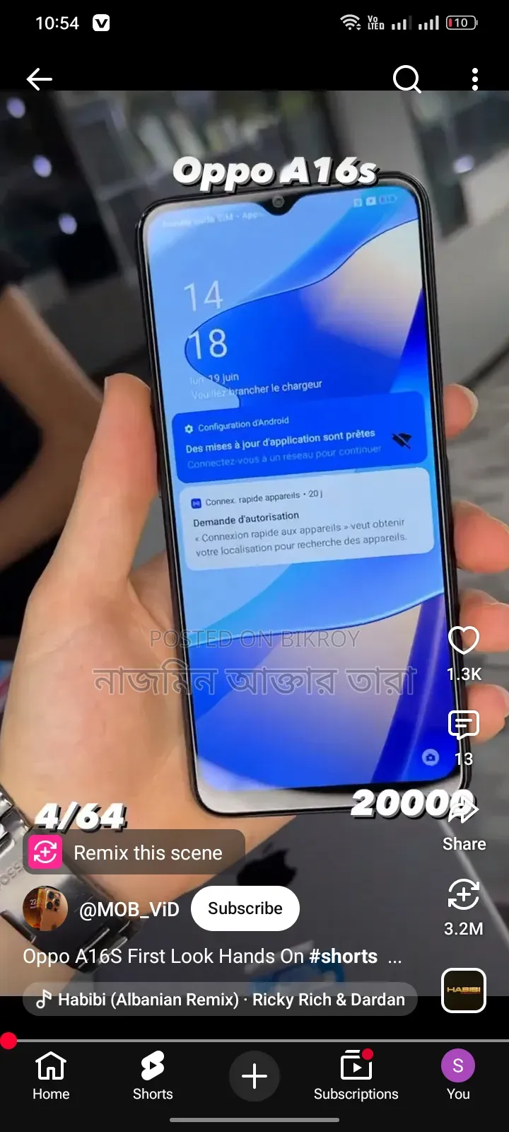 Oppo A3s 64 GB Gold