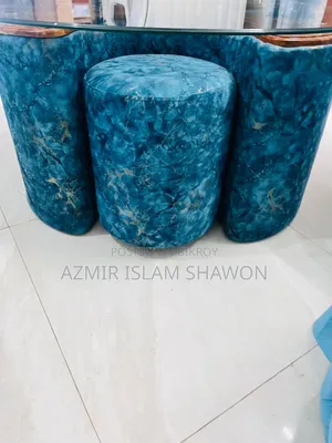 Modern Round Shape Glass Tea Table and Corner