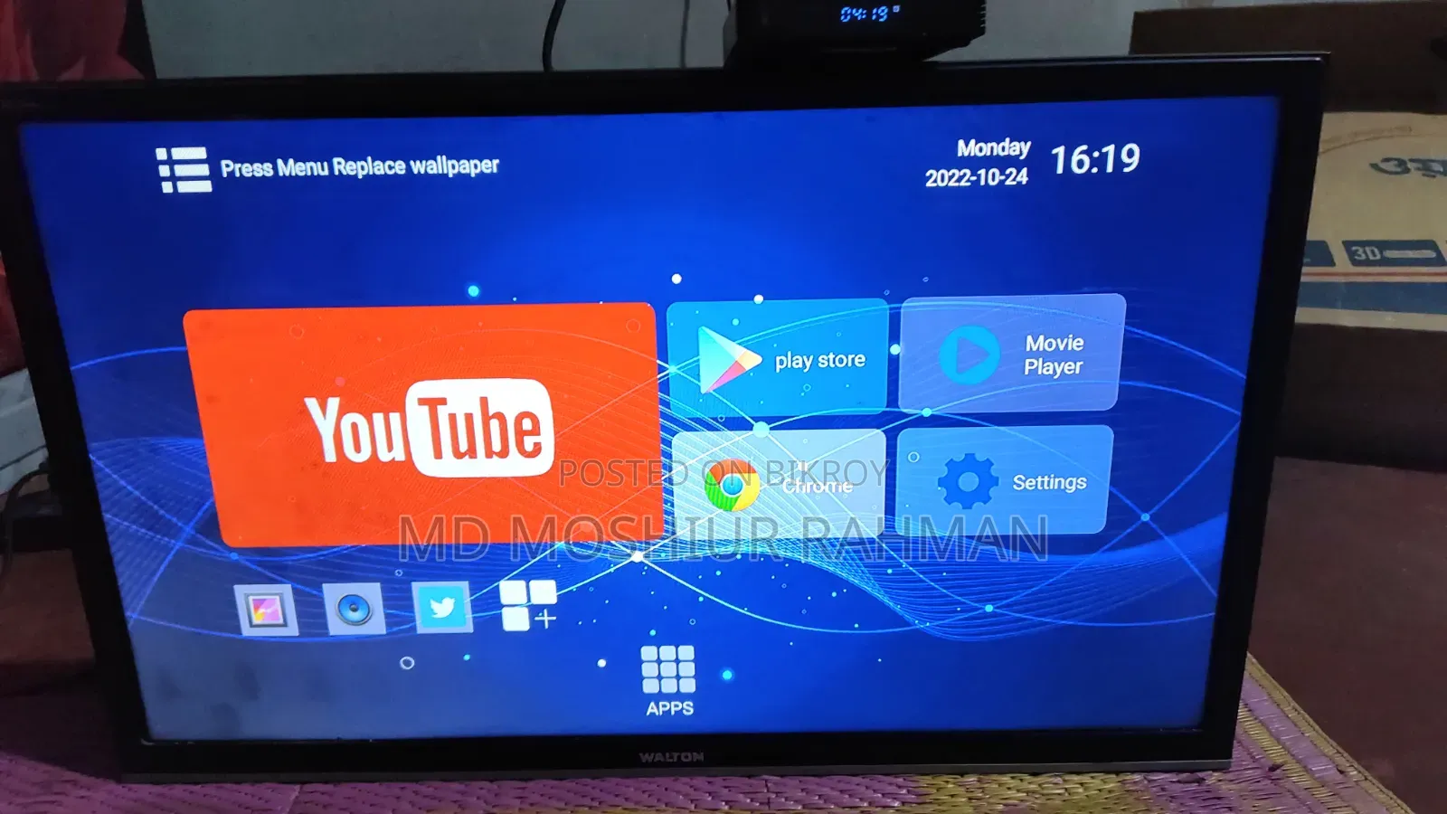 Walton LED TV and TV Card for Sale