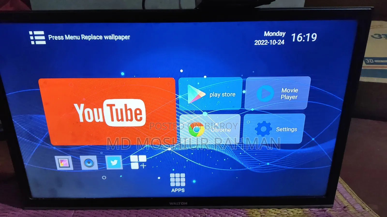 Walton LED TV and TV Card for Sale