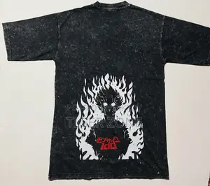 Premium Quality Mob Psycho 100 Acid Wash Oversized T-Shirt.